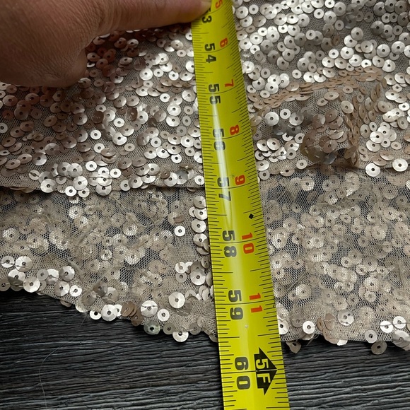 Dressy collection sequin Rose gold dress size 14 - Picture 15 of 16